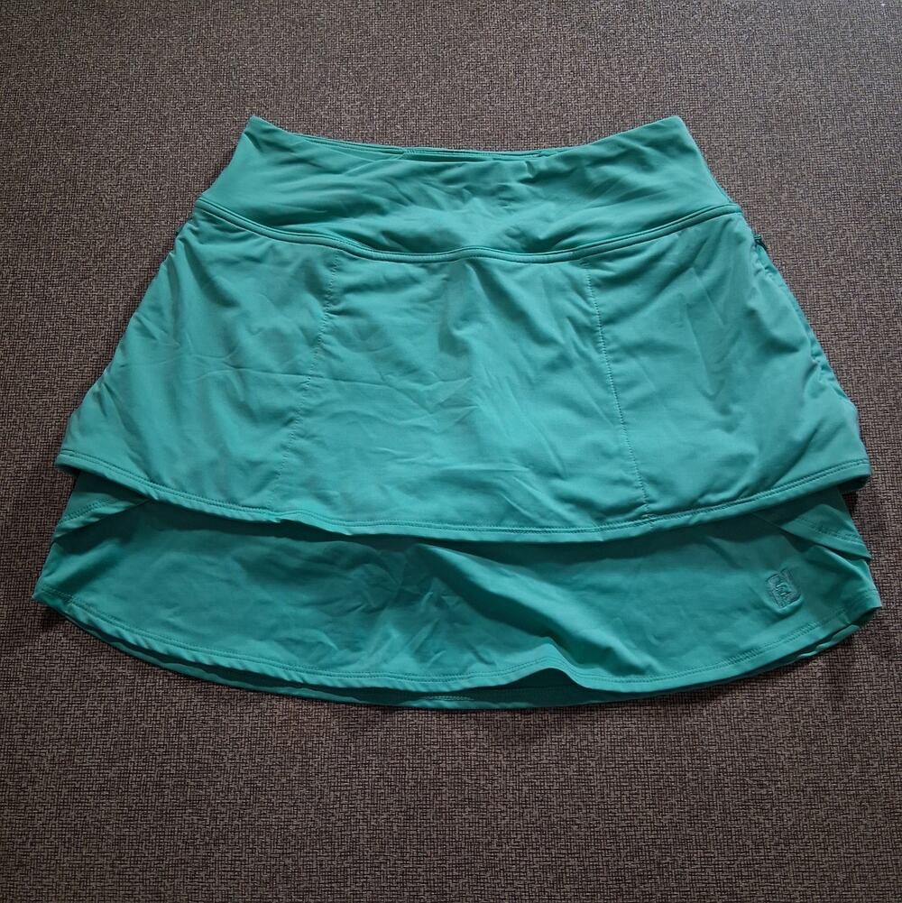 Footjoy FJ Women’s XS Green Performance Layered Golf Tennis Pickleball Skort